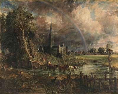 Salisbury Cathedral from the Meadows John Constable